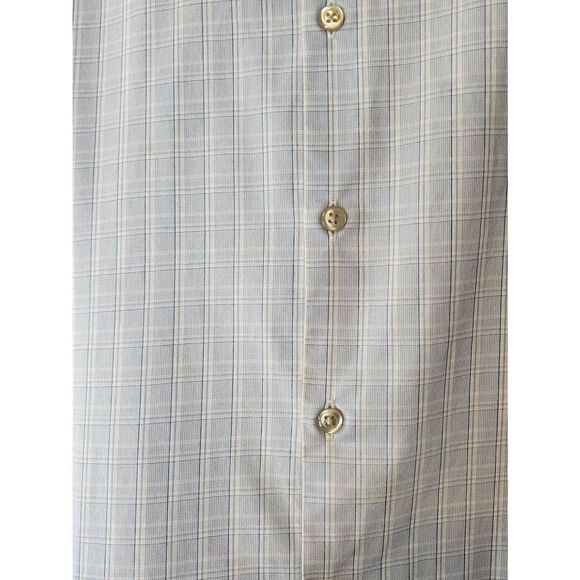 Van Heusen  blue plaid Shirt - Picture 2 of 3